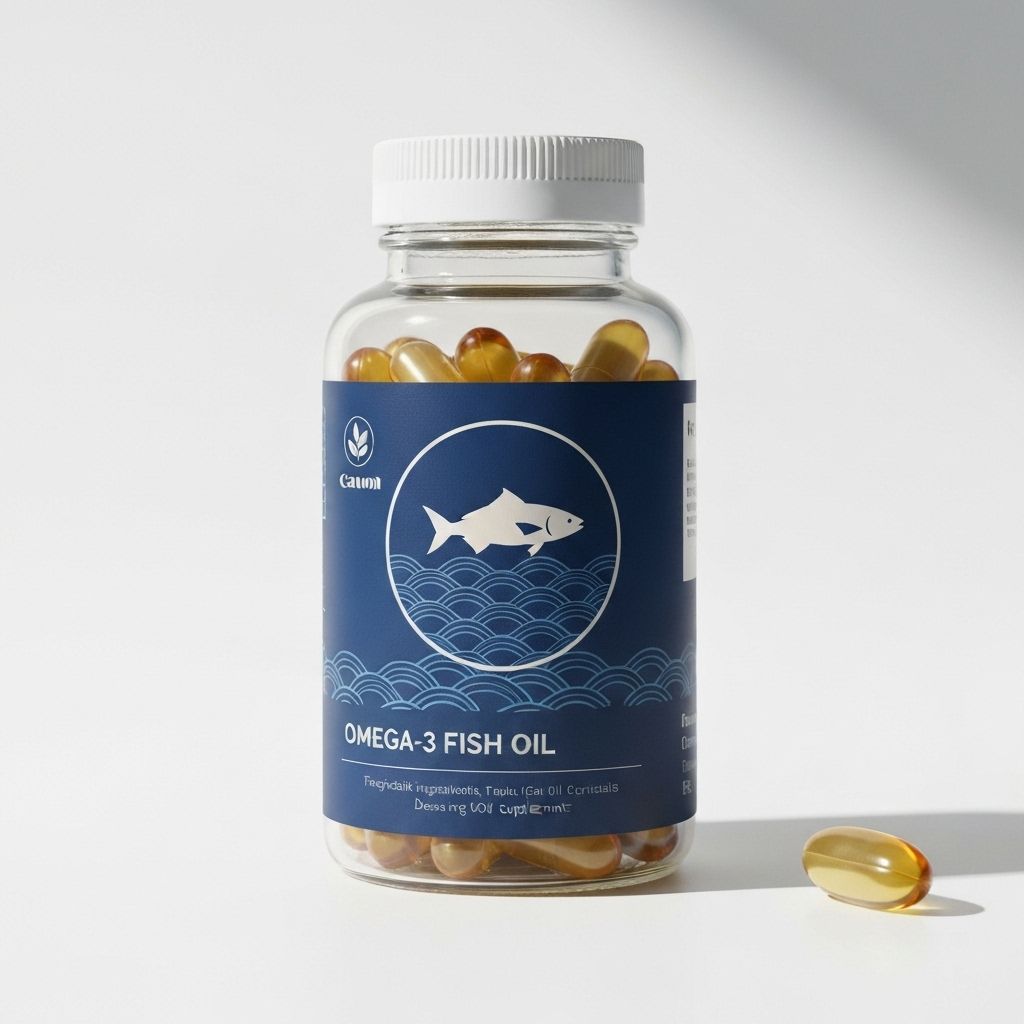 Omega-3 fish oil capsules